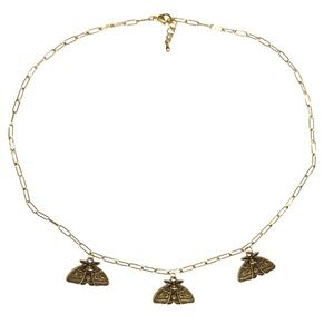 Gold Butterfly Pendant Necklace